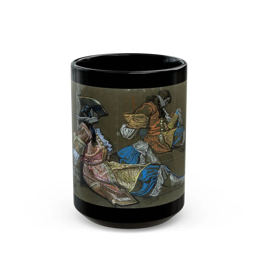 Captain Blood figure study, 1927 - Black Coffee Mug-15oz-Go Mug Yourself