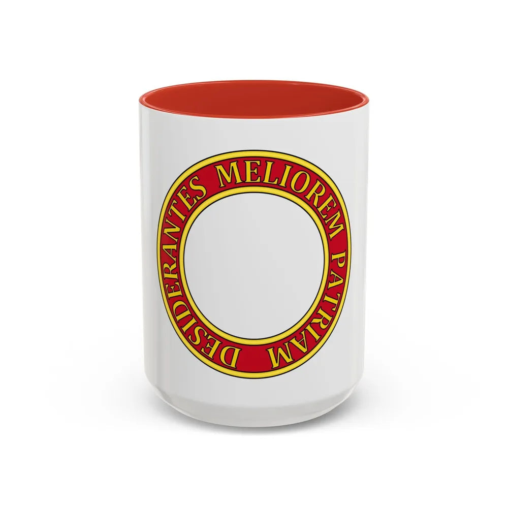 Order of Canada Circlet - Accent Coffee Mug-15oz-Red-Go Mug Yourself