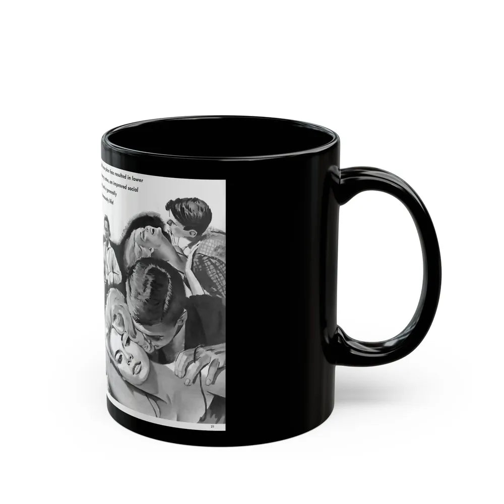 Free Love For Teenagers, Battle Cry, 1964 - Black Coffee Mug-Go Mug Yourself