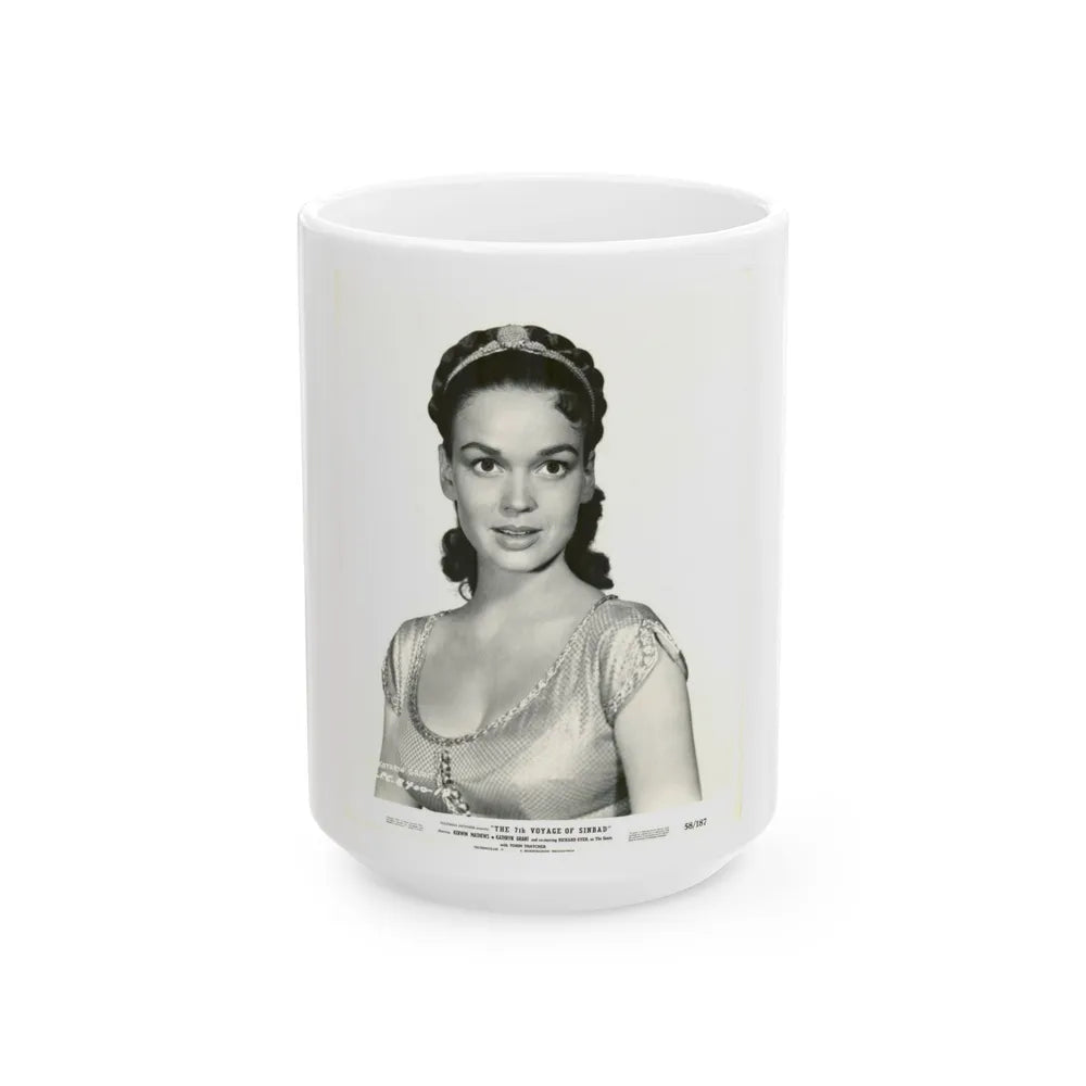 Kathryn Grant #17 (Vintage Female Icon) White Coffee Mug-15oz-Go Mug Yourself