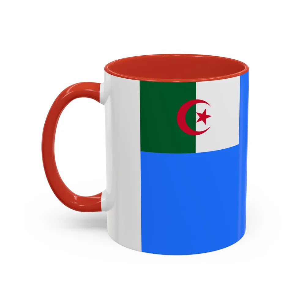 Naval Jack of Algeria - Accent Coffee Mug-Go Mug Yourself