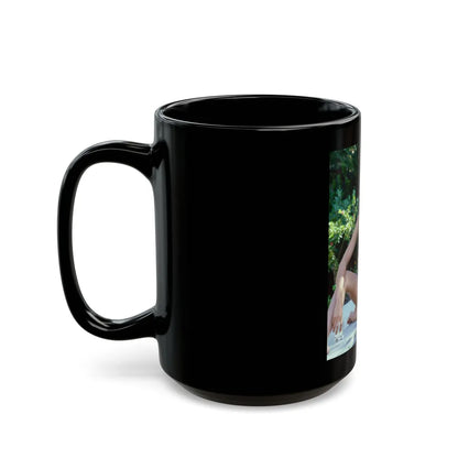 Barbara Carrera #106 (Vintage Female Icon) Black Coffee Mug-Go Mug Yourself