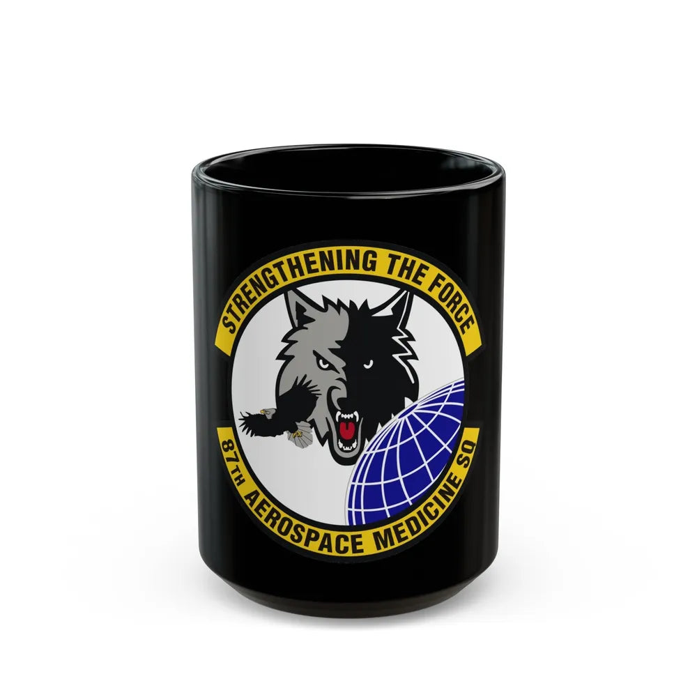 87th Aerospace Medicine Squadron (U.S. Air Force) Black Coffee Mug-15oz-Go Mug Yourself