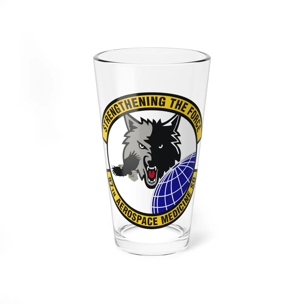 87th Aerospace Medicine Squadron (U.S. Air Force) Pint Glass 16oz-16oz-Go Mug Yourself