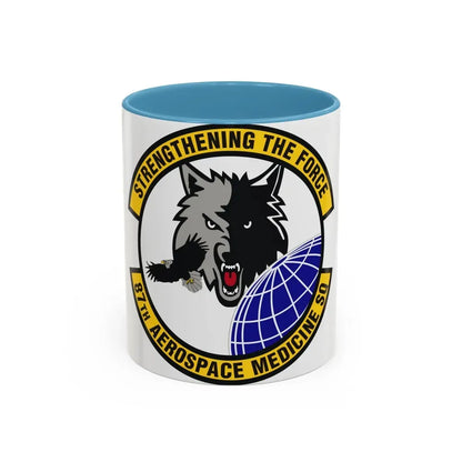 87th Aerospace Medicine Squadron (U.S. Air Force) Accent Coffee Mug 11oz Light Blue - Go Mug Yourself
