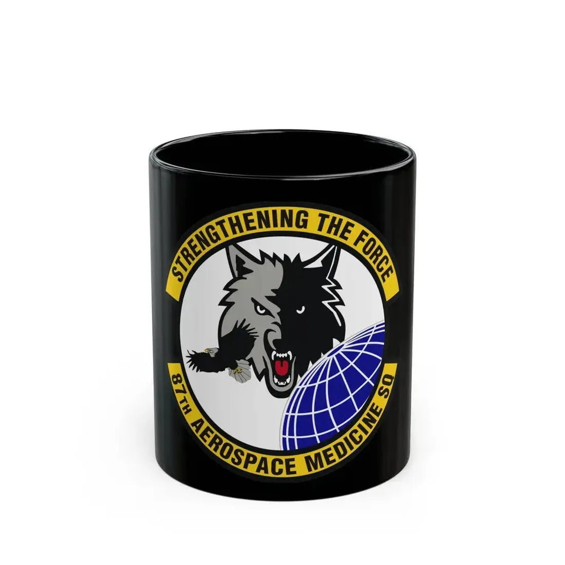 87th Aerospace Medicine Squadron (U.S. Air Force) Black Coffee Mug 11oz - Go Mug Yourself