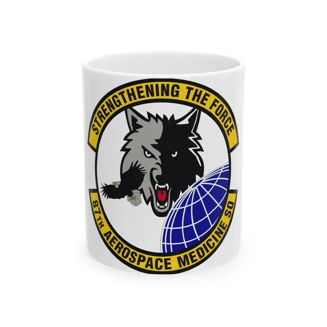 87th Aerospace Medicine Squadron (U.S. Air Force) White Coffee Mug 11oz - Go Mug Yourself