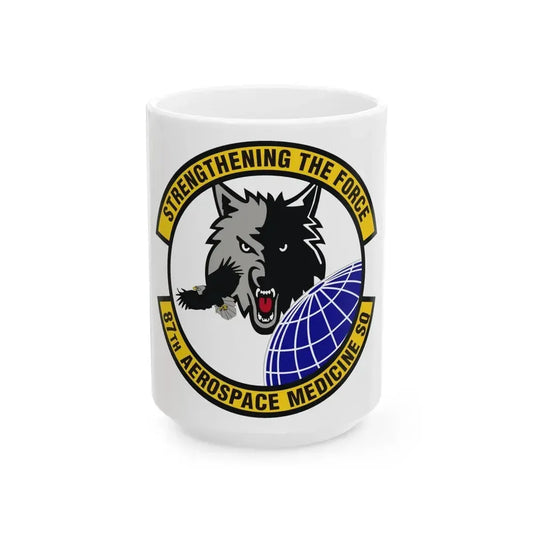 87th Aerospace Medicine Squadron (U.S. Air Force) White Coffee Mug 15oz - Go Mug Yourself