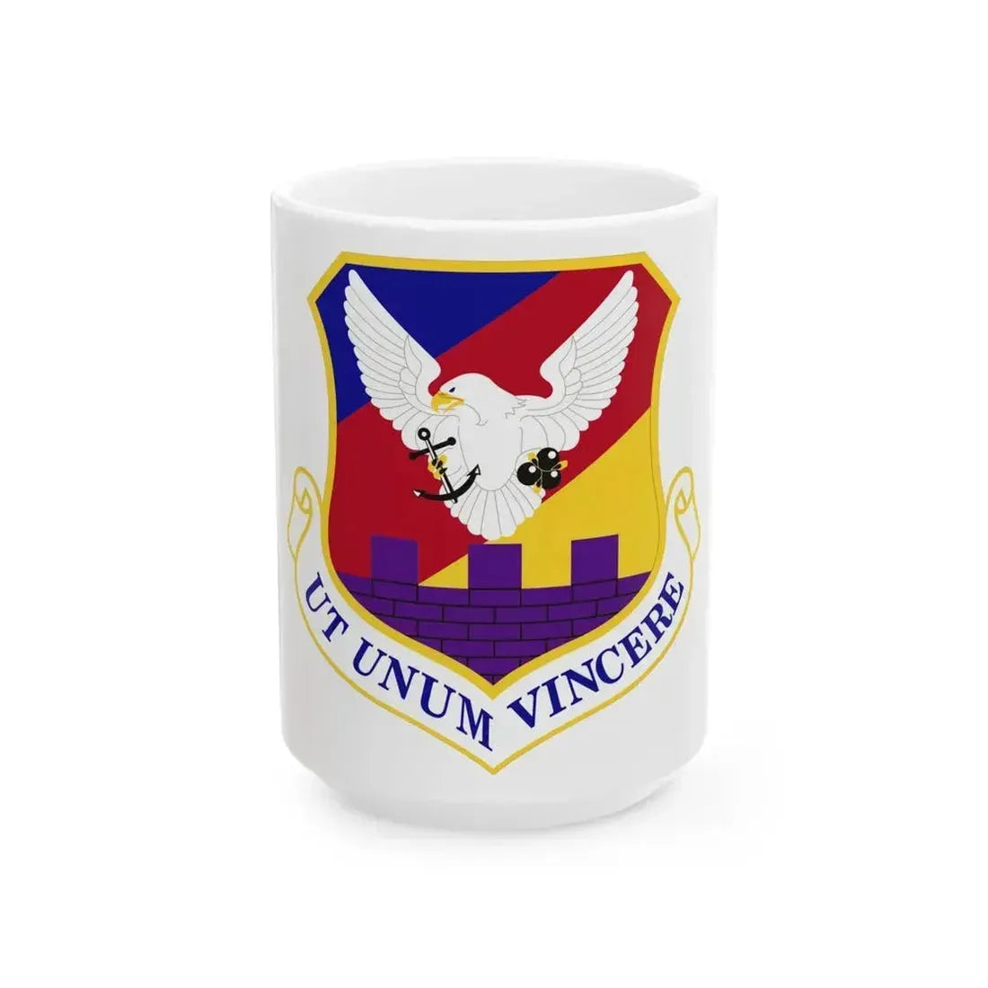 87th Air Base Wing Emblem (U.S. Air Force) White Coffee Mug 15oz - Go Mug Yourself