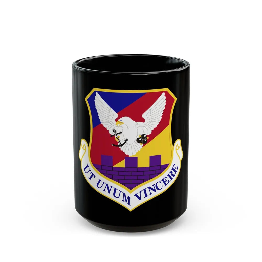 87th Airbase Wing (U.S. Air Force) Black Coffee Mug-15oz-Go Mug Yourself