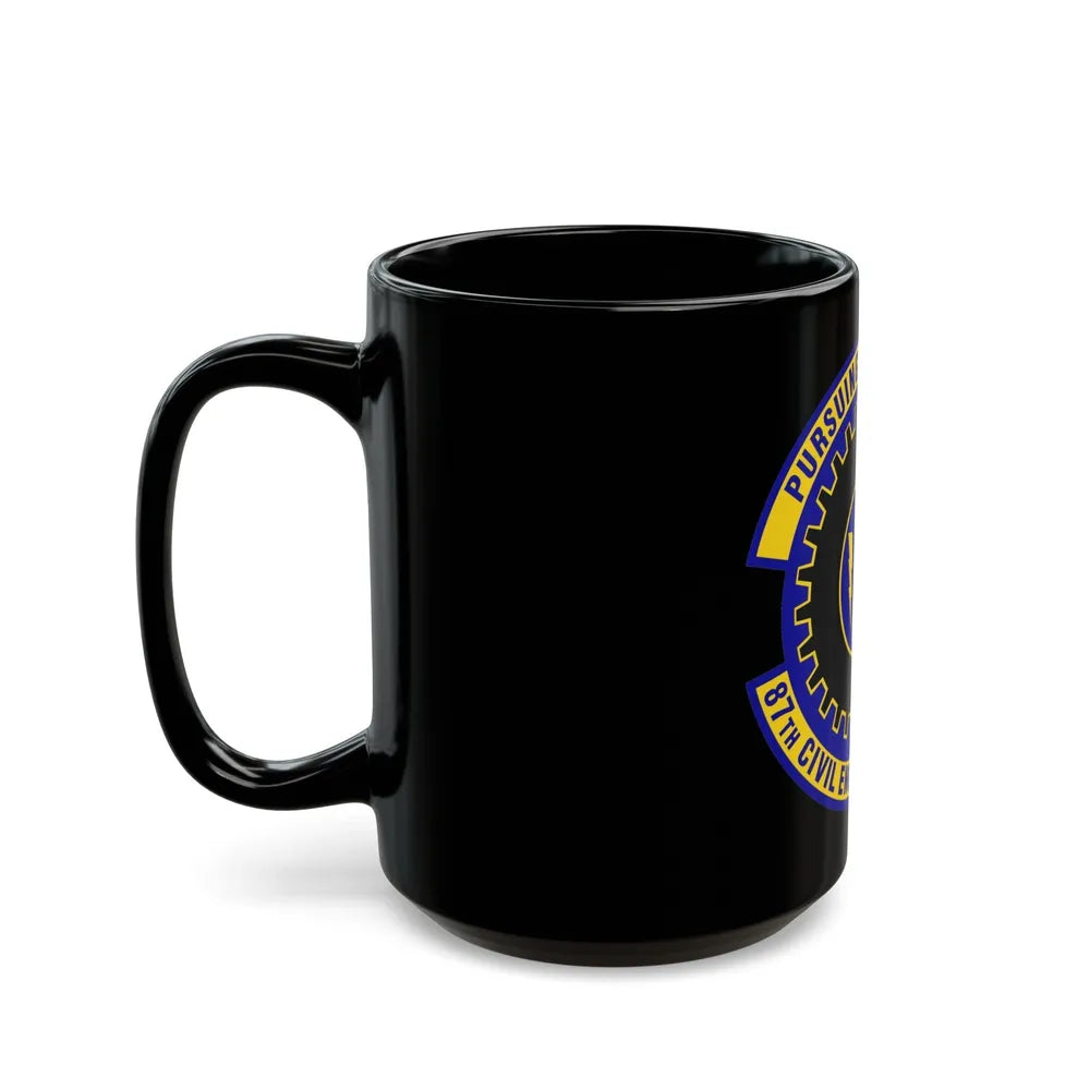 87th Civil Engineer Squadron (U.S. Air Force) Black Coffee Mug-Go Mug Yourself