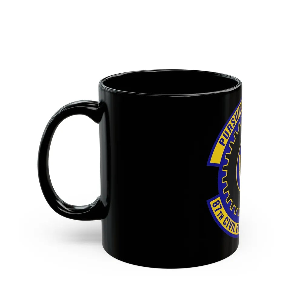 87th Civil Engineer Squadron (U.S. Air Force) Black Coffee Mug-Go Mug Yourself