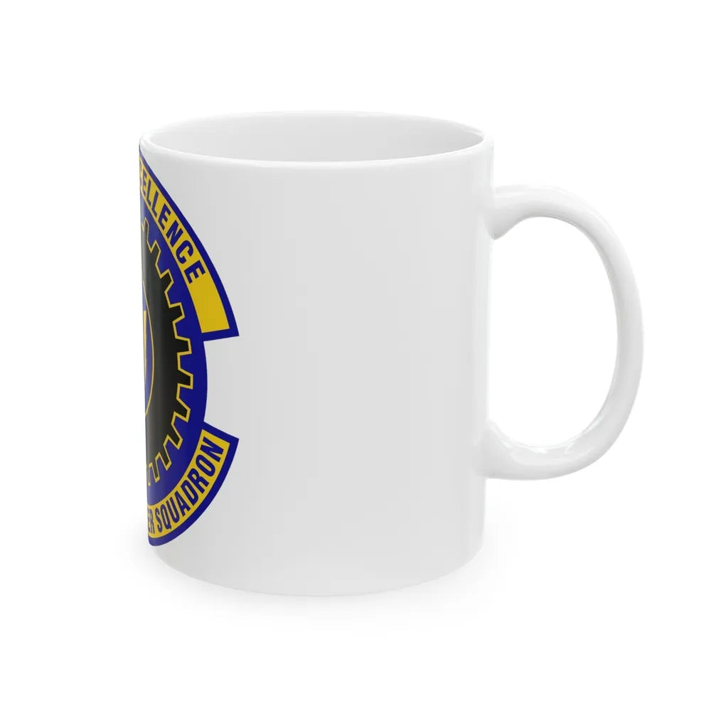 87th Civil Engineer Squadron (U.S. Air Force) White Coffee Mug-Go Mug Yourself