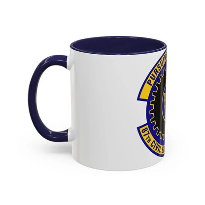 87th Civil Engineer Squadron (U.S. Air Force) Accent Coffee Mug - Go Mug Yourself