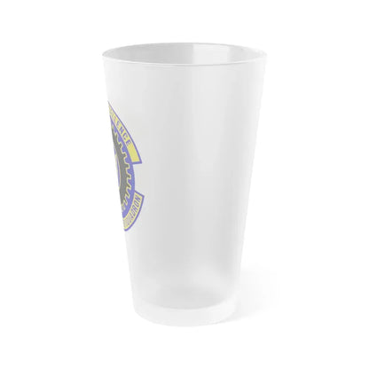 87th Civil Engineer Squadron (U.S. Air Force) Frosted Pint Glass 16oz - Go Mug Yourself