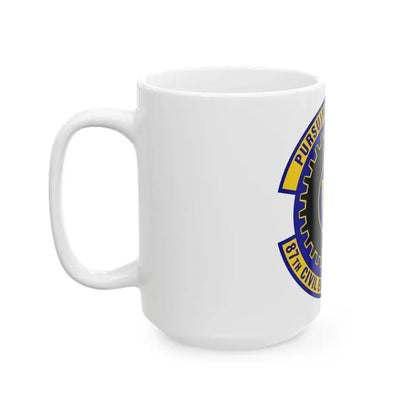 87th Civil Engineer Squadron (U.S. Air Force) White Coffee Mug - Go Mug Yourself