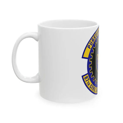 87th Civil Engineer Squadron (U.S. Air Force) White Coffee Mug - Go Mug Yourself