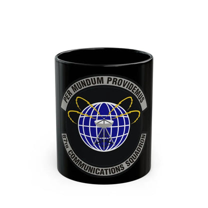 87th Communications Squadron (U.S. Air Force) Black Coffee Mug-11oz-Go Mug Yourself