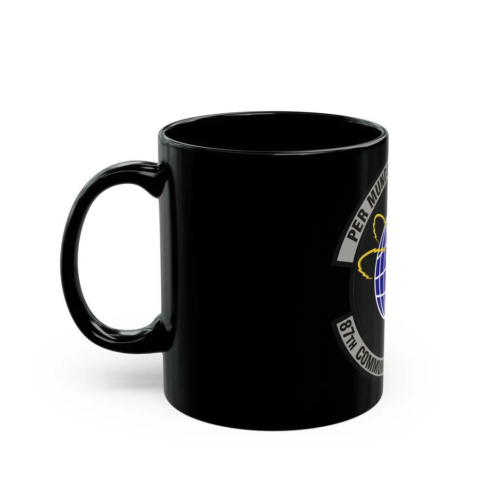 87th Communications Squadron (U.S. Air Force) Black Coffee Mug-Go Mug Yourself