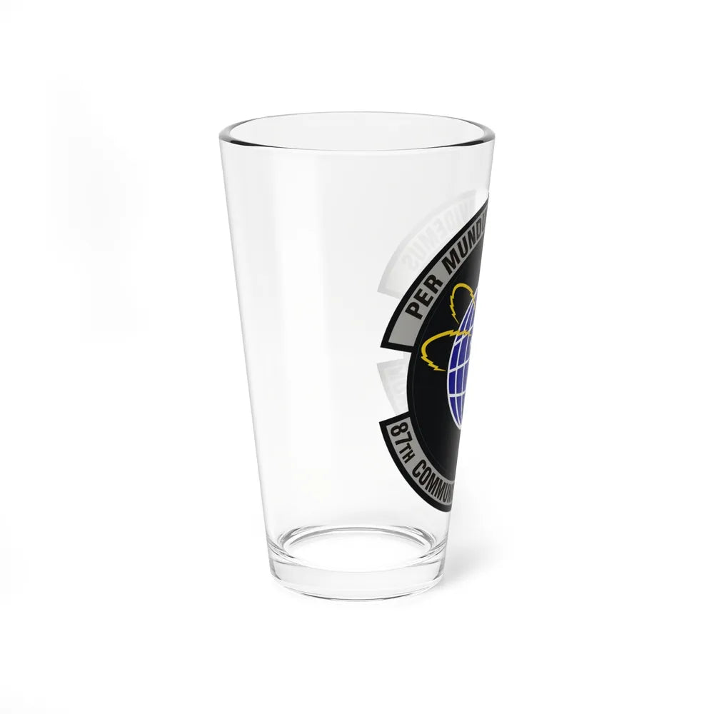 87th Communications Squadron (U.S. Air Force) Pint Glass 16oz-Go Mug Yourself