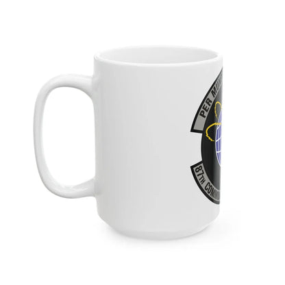 87th Communications Squadron (U.S. Air Force) White Coffee Mug-Go Mug Yourself