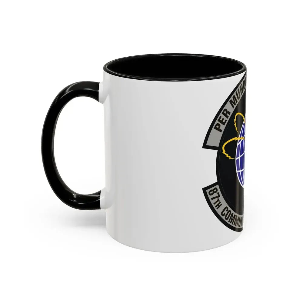 87th Communications Squadron (U.S. Air Force) Accent Coffee Mug - Go Mug Yourself