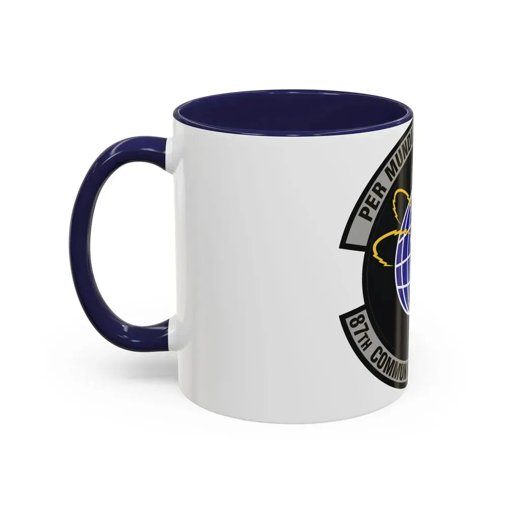 87th Communications Squadron (U.S. Air Force) Accent Coffee Mug - Go Mug Yourself