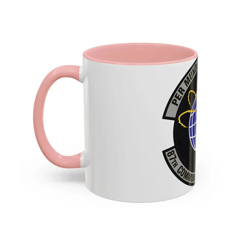 87th Communications Squadron (U.S. Air Force) Accent Coffee Mug - Go Mug Yourself