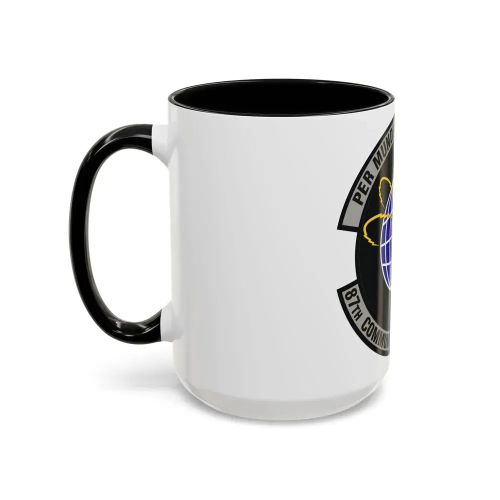 87th Communications Squadron (U.S. Air Force) Accent Coffee Mug - Go Mug Yourself