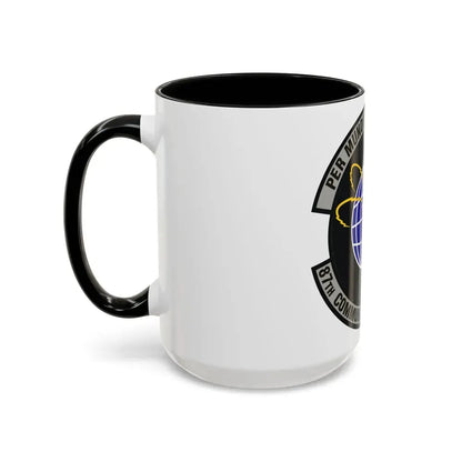 87th Communications Squadron (U.S. Air Force) Accent Coffee Mug - Go Mug Yourself