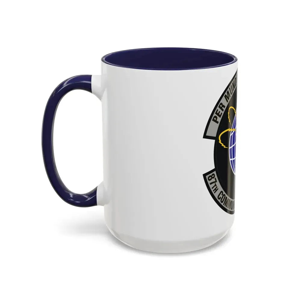 87th Communications Squadron (U.S. Air Force) Accent Coffee Mug - Go Mug Yourself