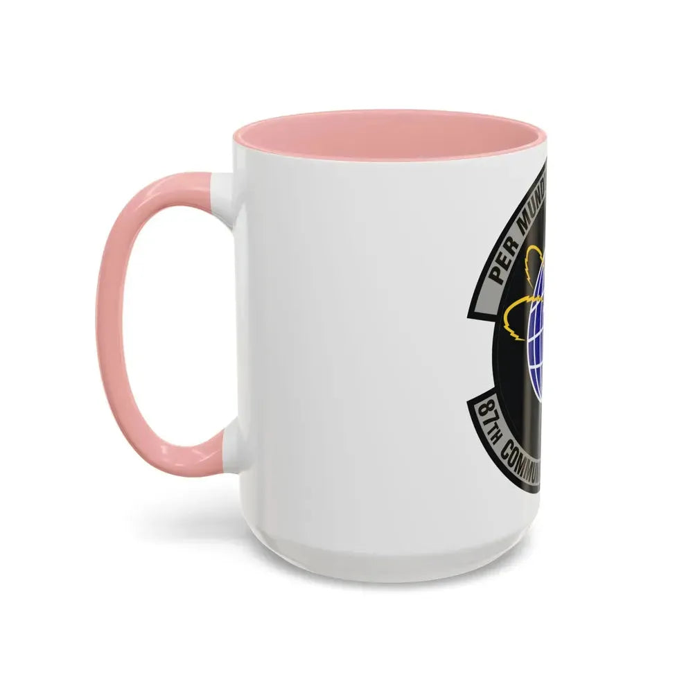 87th Communications Squadron (U.S. Air Force) Accent Coffee Mug - Go Mug Yourself