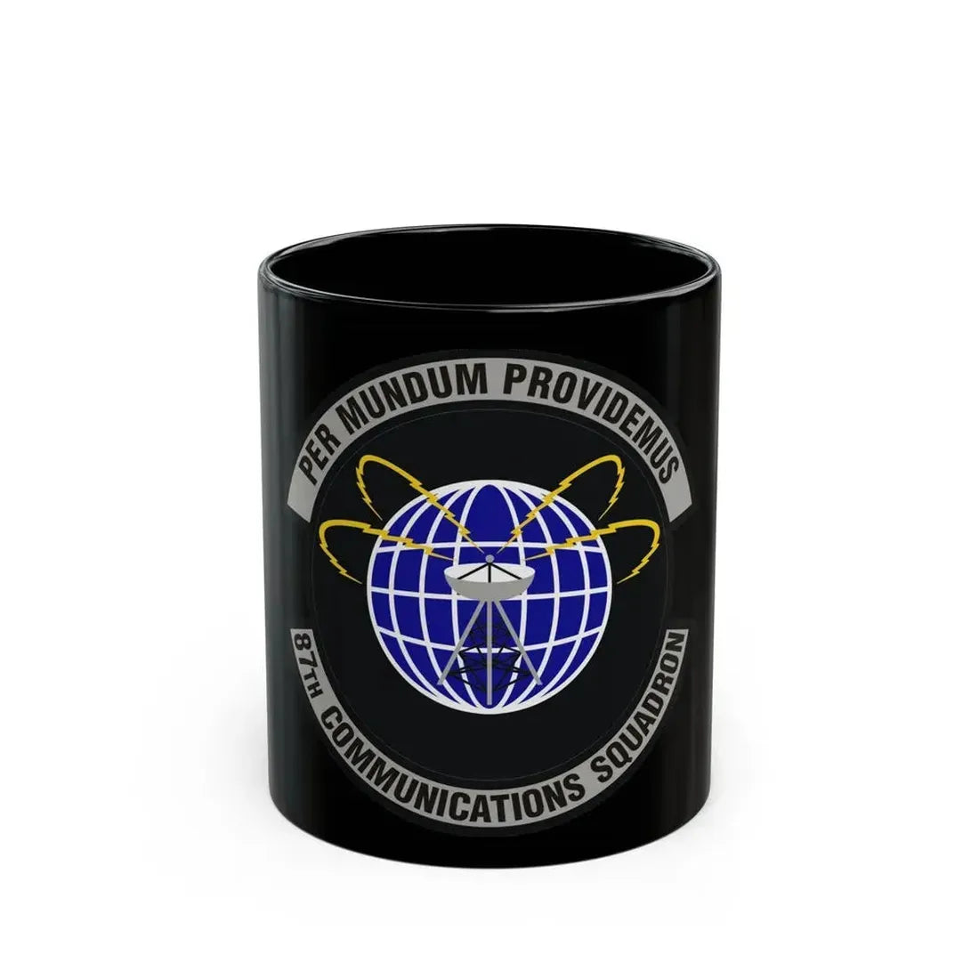 87th Communications Squadron (U.S. Air Force) Black Coffee Mug 11oz - Go Mug Yourself