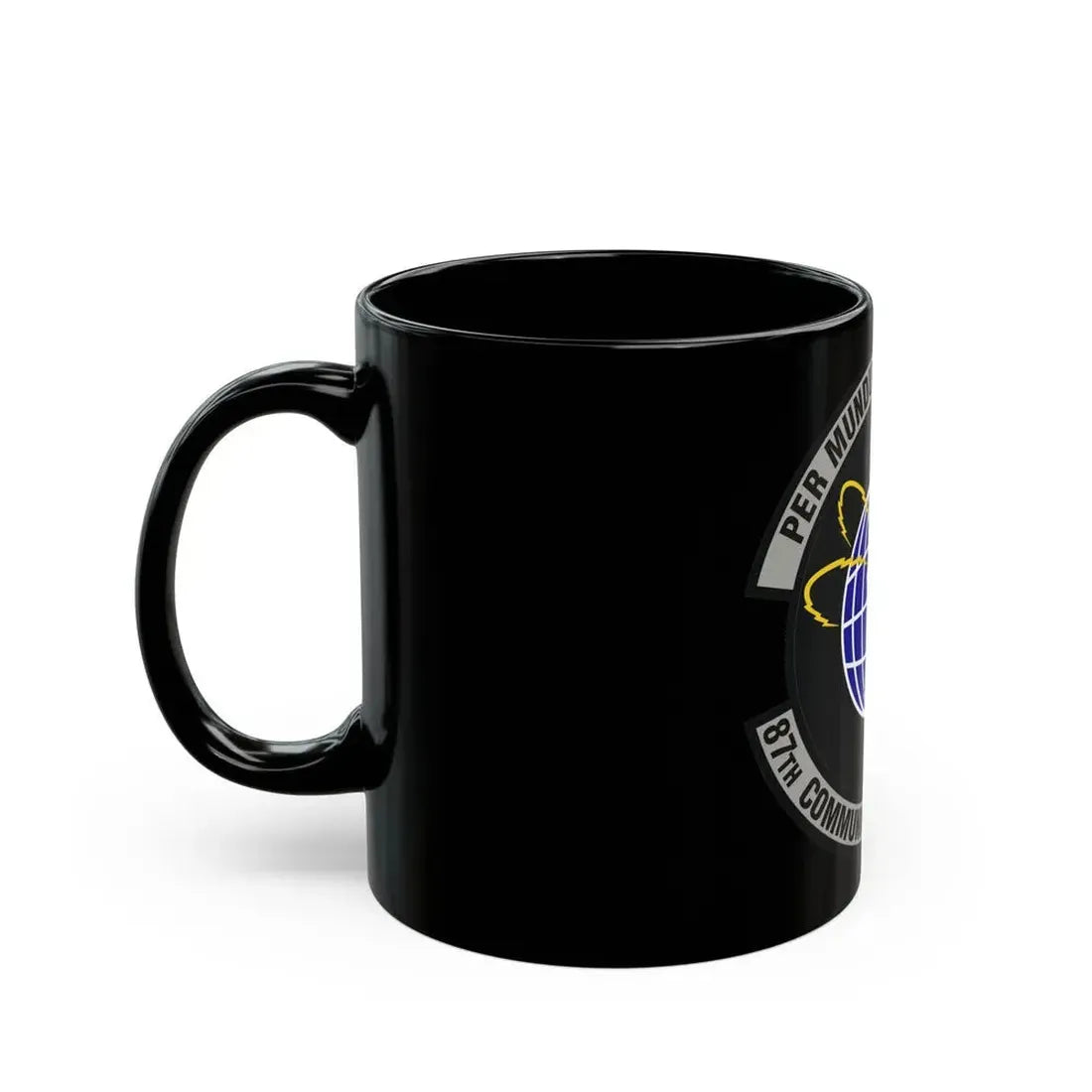 87th Communications Squadron (U.S. Air Force) Black Coffee Mug - Go Mug Yourself