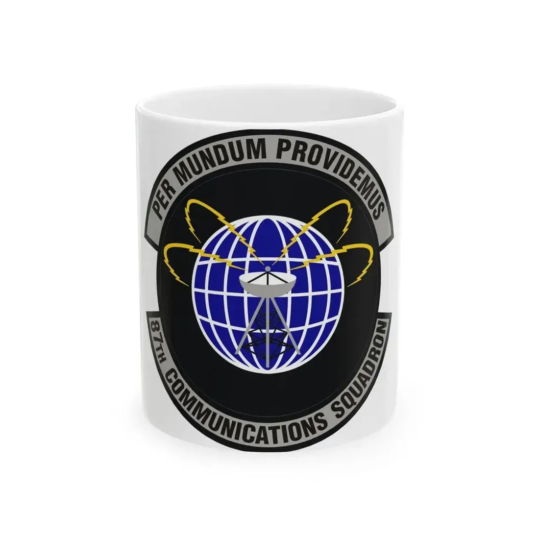 87th Communications Squadron (U.S. Air Force) White Coffee Mug 11oz - Go Mug Yourself