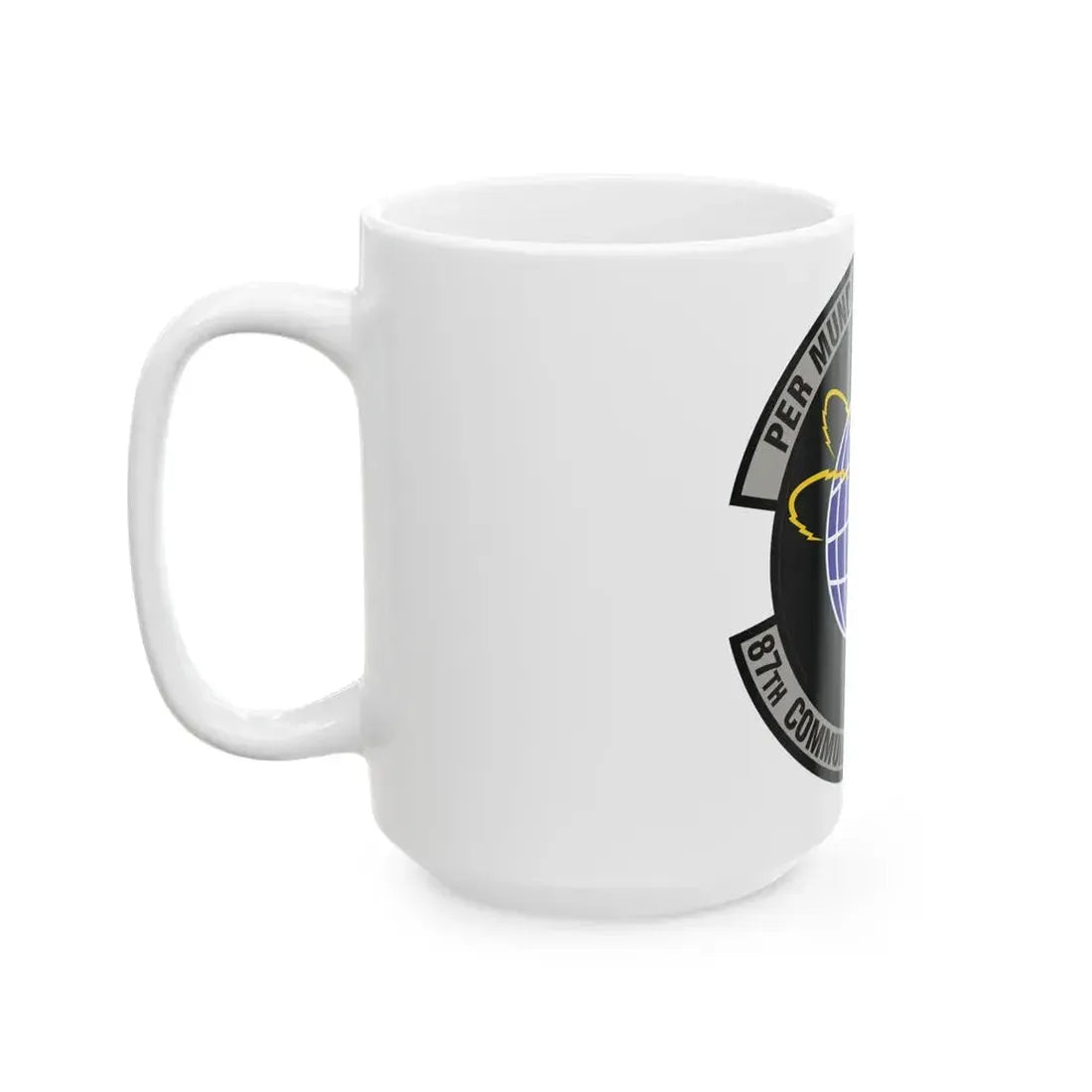 87th Communications Squadron (U.S. Air Force) White Coffee Mug - Go Mug Yourself