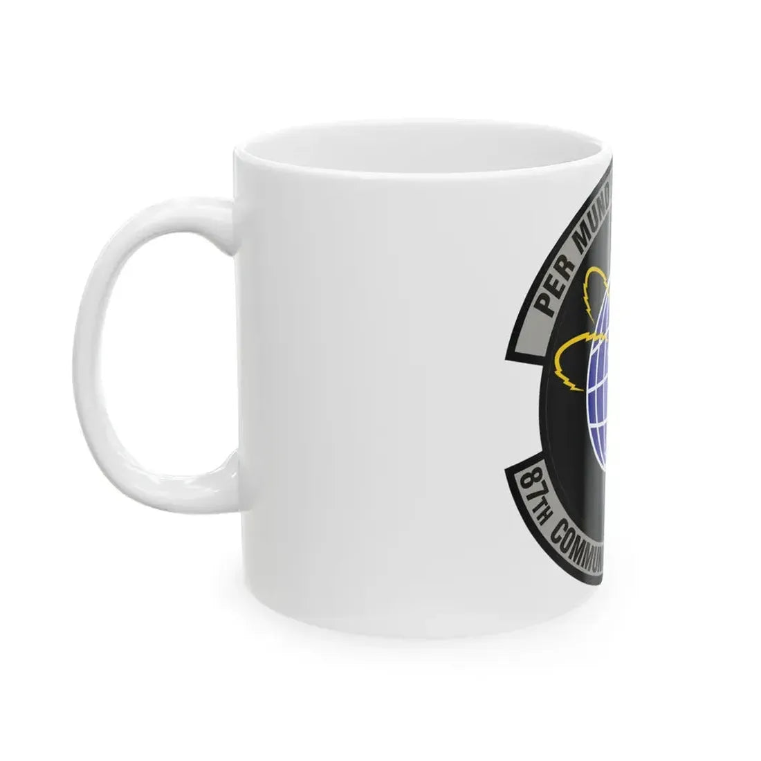 87th Communications Squadron (U.S. Air Force) White Coffee Mug - Go Mug Yourself