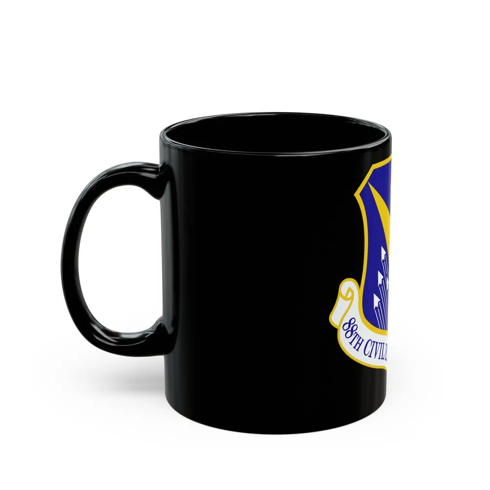 88 Civil Engineer Group AFMC (U.S. Air Force) Black Coffee Mug-Go Mug Yourself