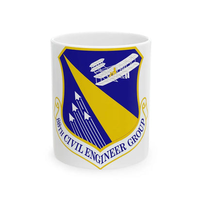 88 Civil Engineer Group AFMC (U.S. Air Force) White Coffee Mug-11oz-Go Mug Yourself