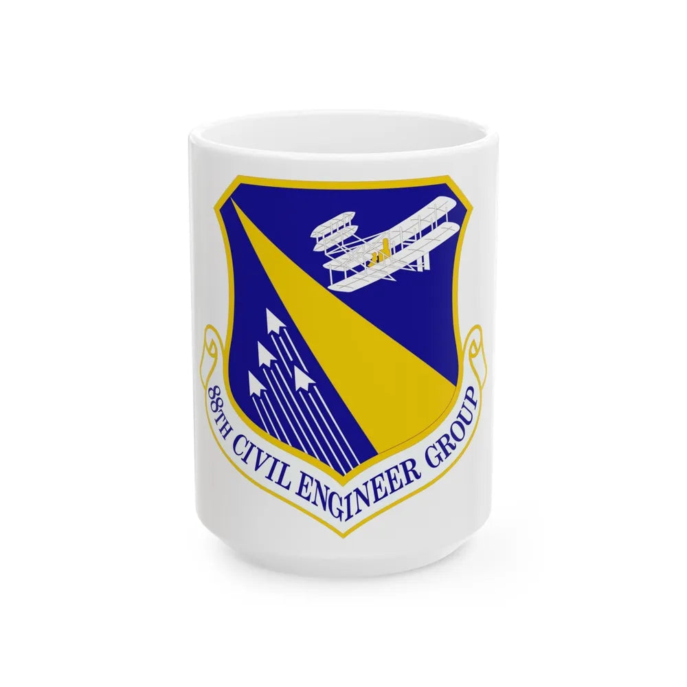 88 Civil Engineer Group AFMC (U.S. Air Force) White Coffee Mug-15oz-Go Mug Yourself