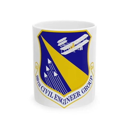 88 Civil Engineer Group AFMC (U.S. Air Force) White Coffee Mug 11oz - Go Mug Yourself