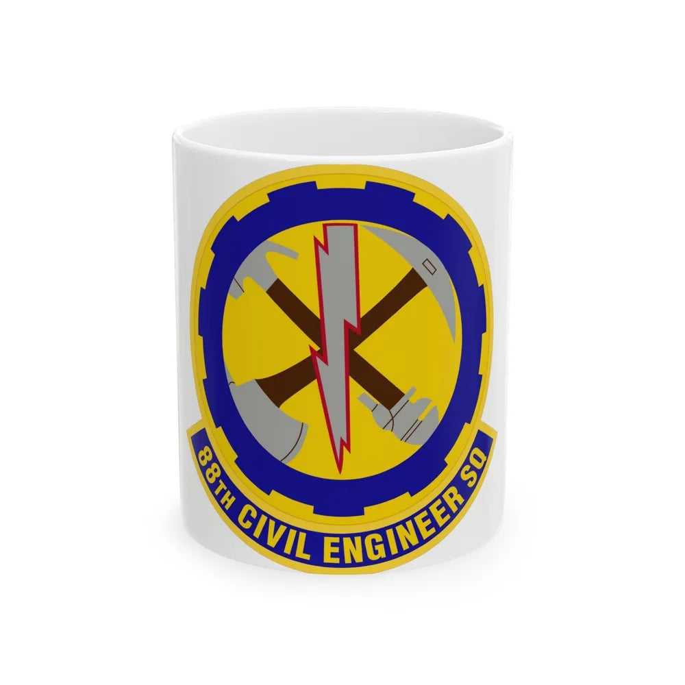 88 Civil Engineer Squadron AFMC (U.S. Air Force) White Coffee Mug-11oz-Go Mug Yourself