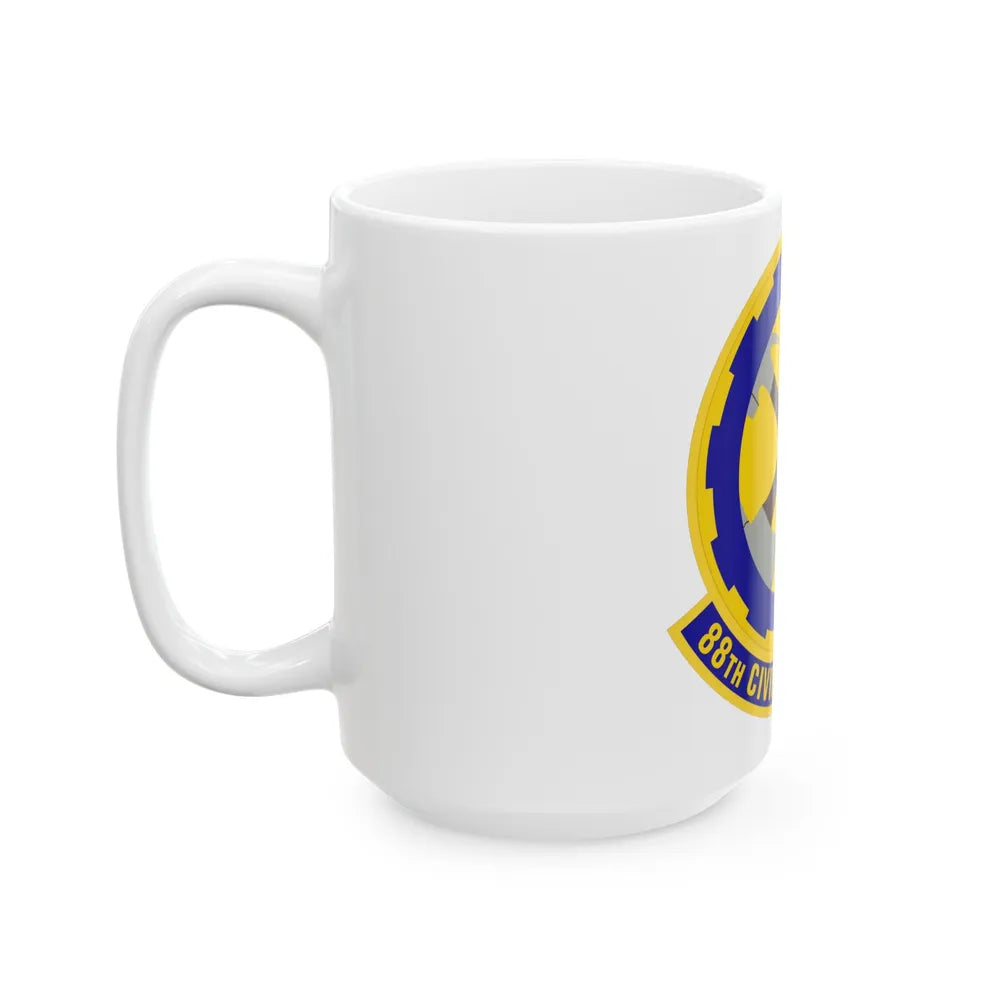 88 Civil Engineer Squadron AFMC (U.S. Air Force) White Coffee Mug-Go Mug Yourself