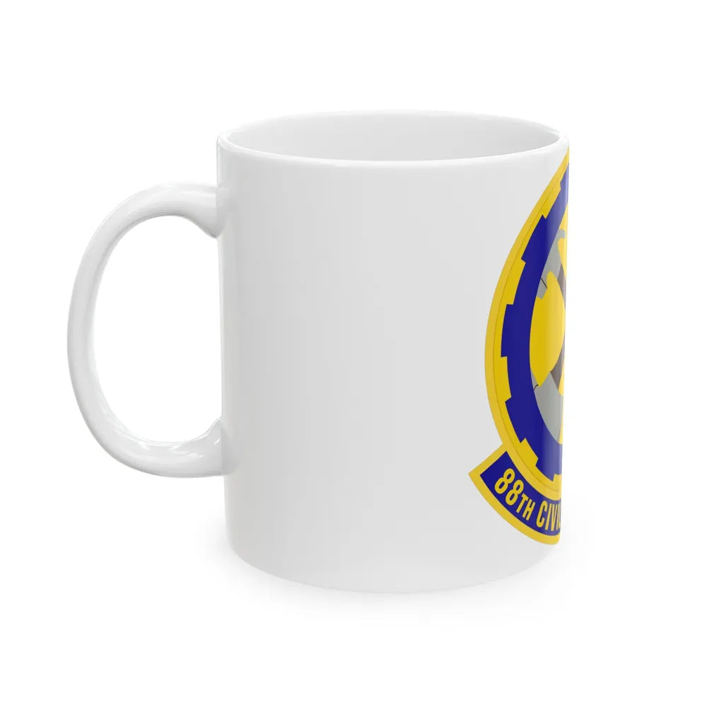 88 Civil Engineer Squadron AFMC (U.S. Air Force) White Coffee Mug-Go Mug Yourself