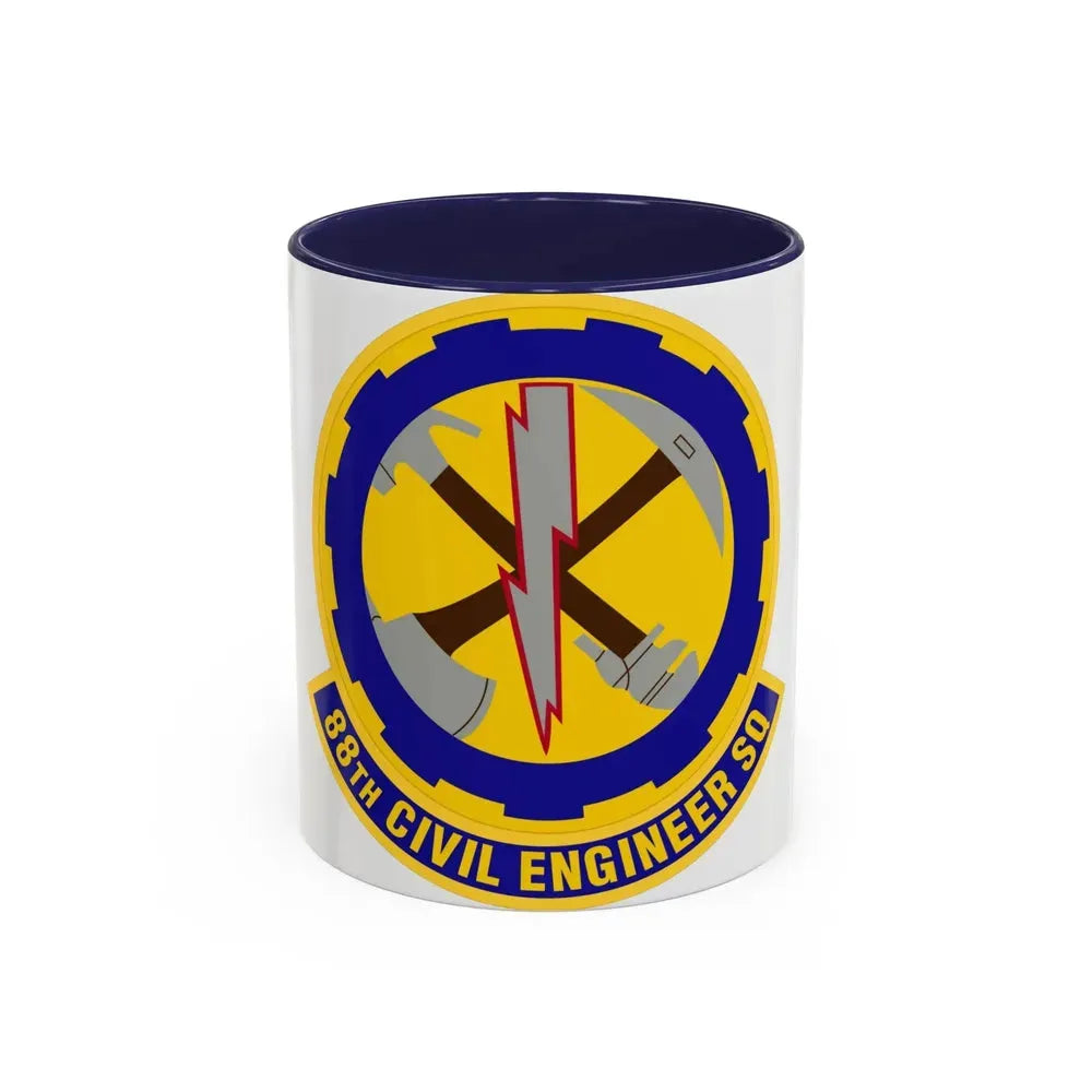 88 Civil Engineer Squadron AFMC (U.S. Air Force) Accent Coffee Mug 11oz Navy - Go Mug Yourself