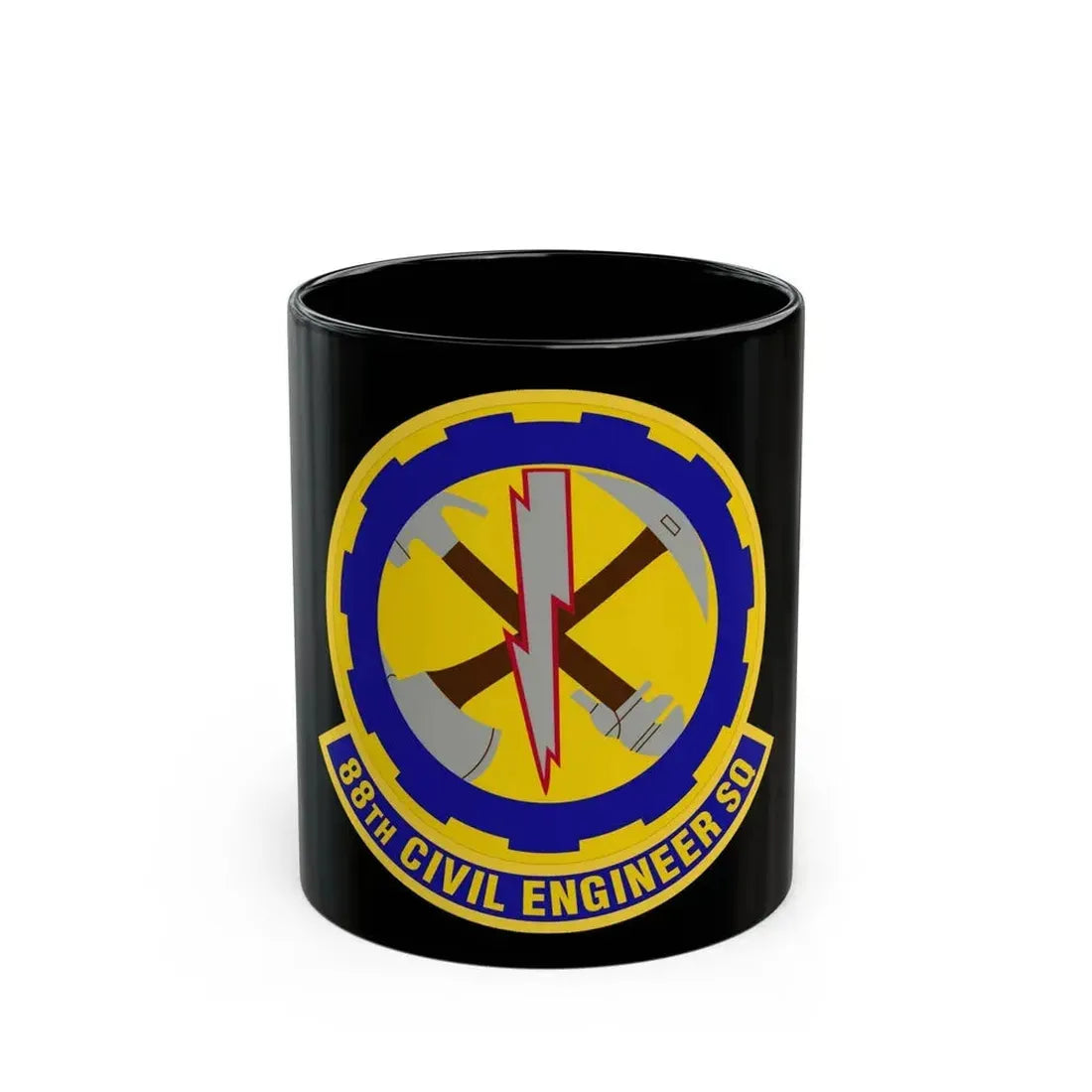 88 Civil Engineer Squadron AFMC (U.S. Air Force) Black Coffee Mug 11oz - Go Mug Yourself