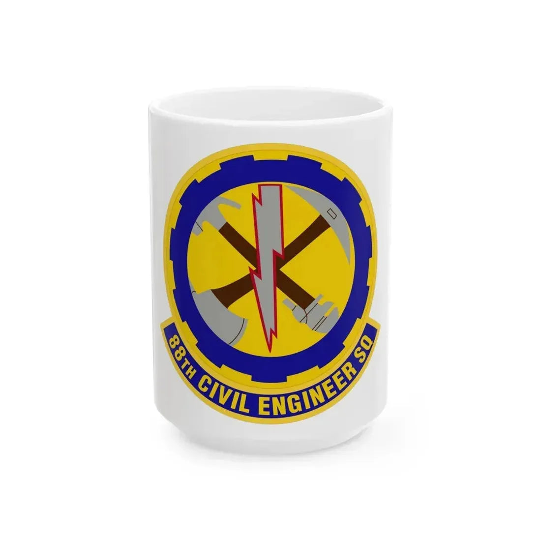 88 Civil Engineer Squadron AFMC (U.S. Air Force) White Coffee Mug 15oz - Go Mug Yourself