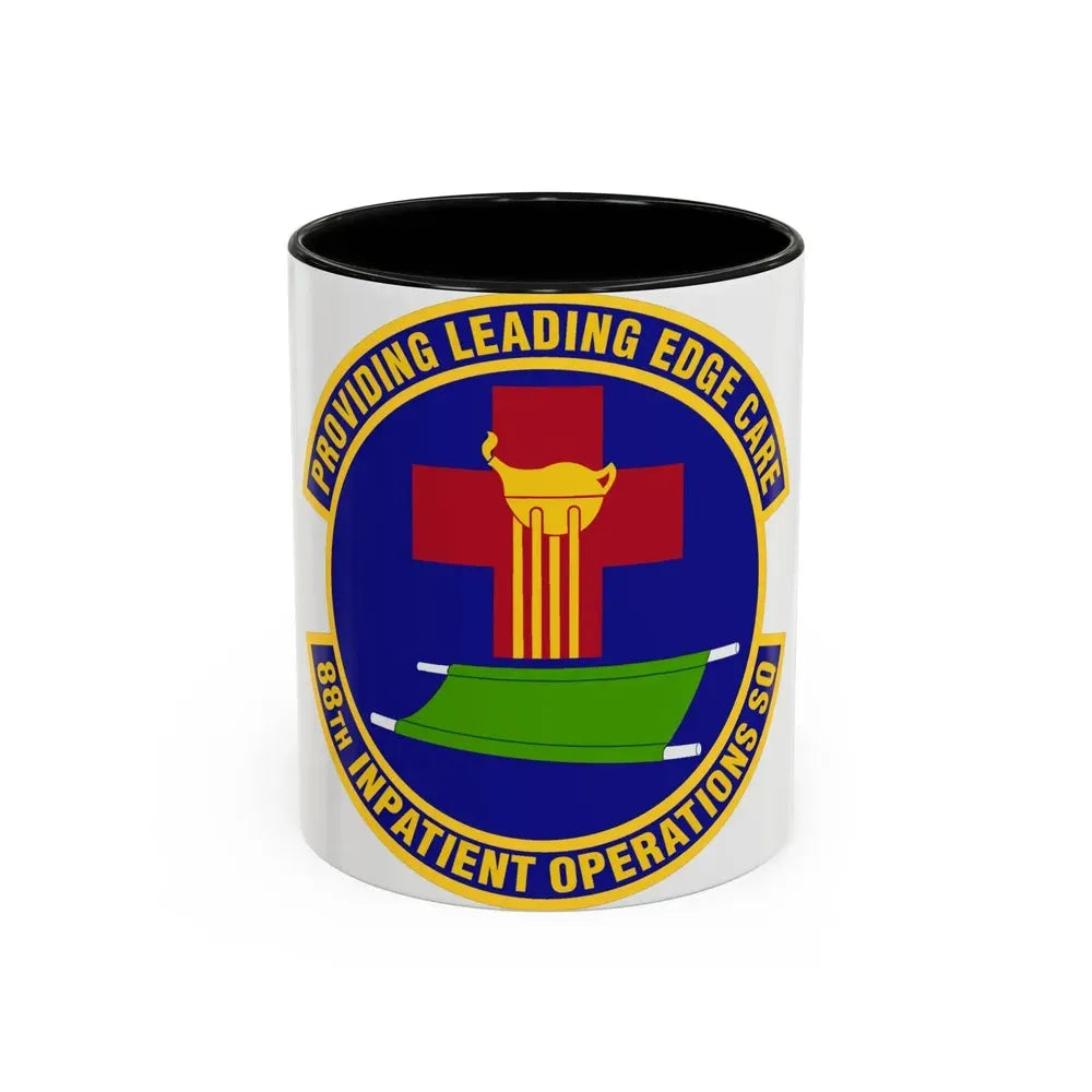 88 Inpatient Operations Squadron AFMC (U.S. Air Force) Accent Coffee Mug 11oz Black - Go Mug Yourself