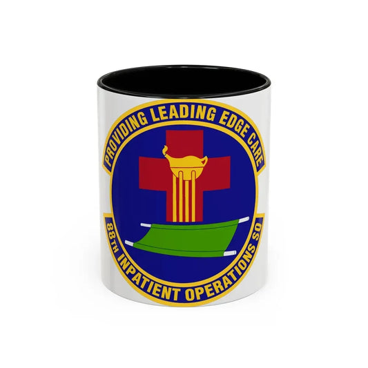 88 Inpatient Operations Squadron AFMC (U.S. Air Force) Accent Coffee Mug 11oz Black - Go Mug Yourself