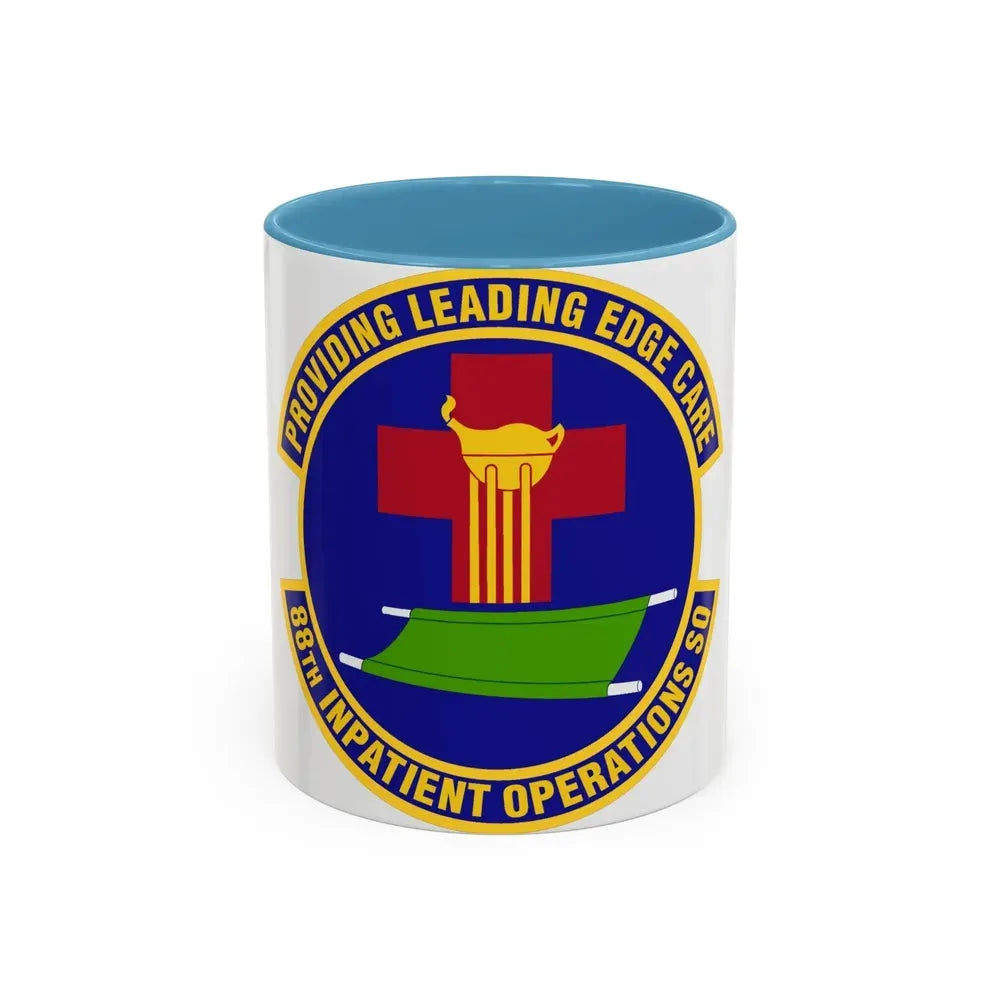 88 Inpatient Operations Squadron AFMC (U.S. Air Force) Accent Coffee Mug 11oz Light Blue - Go Mug Yourself